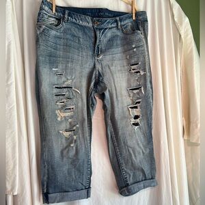 Lane Bryant Womens Plus Size 18 Capri Jeans